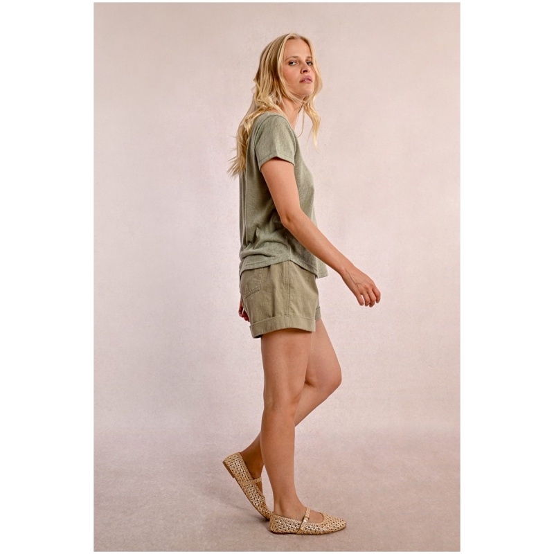 MOLLY BRACKEN Flowy V-neck T-shirt